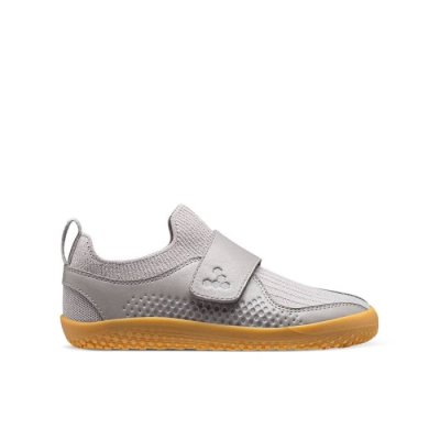 Vivobarefoot Primus Knit II - Dětské Školní Obuv Šedé (XIY617289)